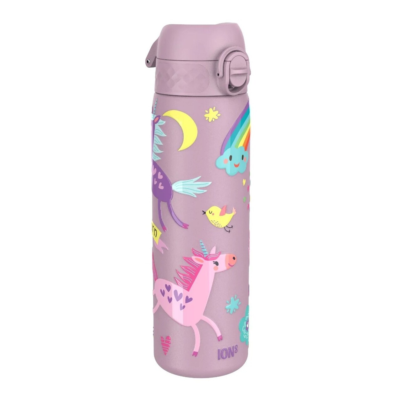 Sticla apa Slim, inox, 500ml, Unicorns - Ion8 - imagine 5